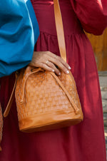 Margo Woven Drawstring Bag