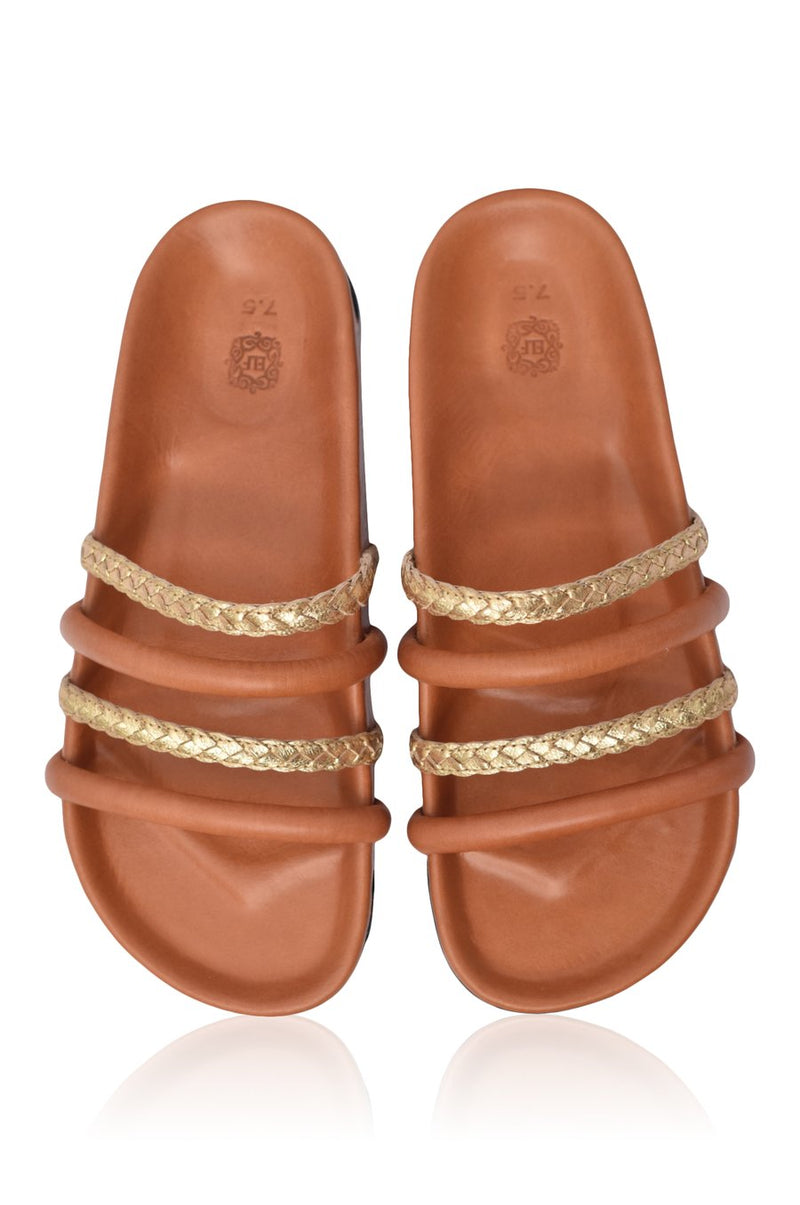 Castaway Leather Slides