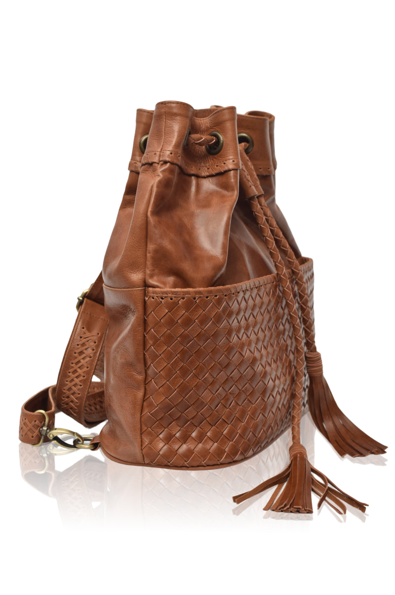 Ocean Alley Convertible Leather Backpack