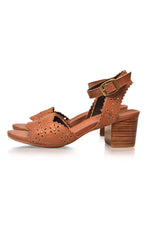 Leather Shoes - Paloma Leather Heel Sandals