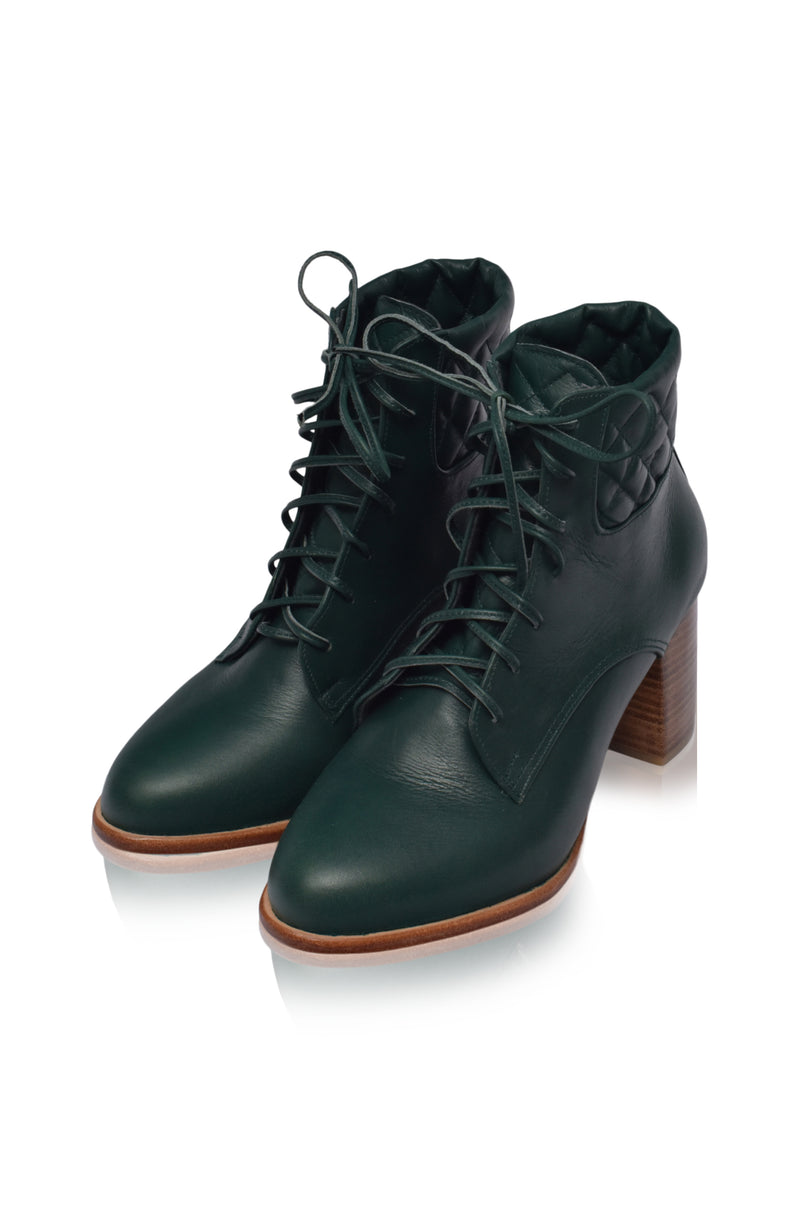 RISING MARA Handmade Leather Heel Booties – ELF