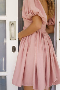 Strawberry Fields Puff Sleeve Mini