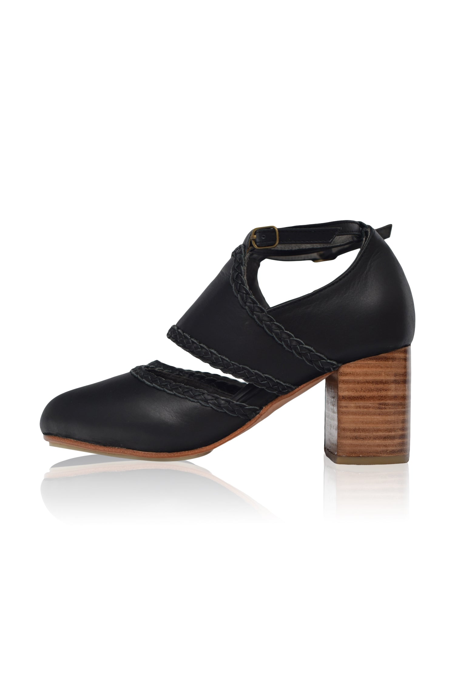 SERENITY. Handmade Leather Heels – ELF