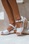 Sicily Wooden Heel Woven Sandals