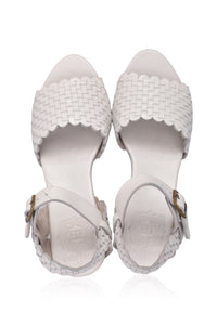 Sicily Wooden Heel Woven Sandals