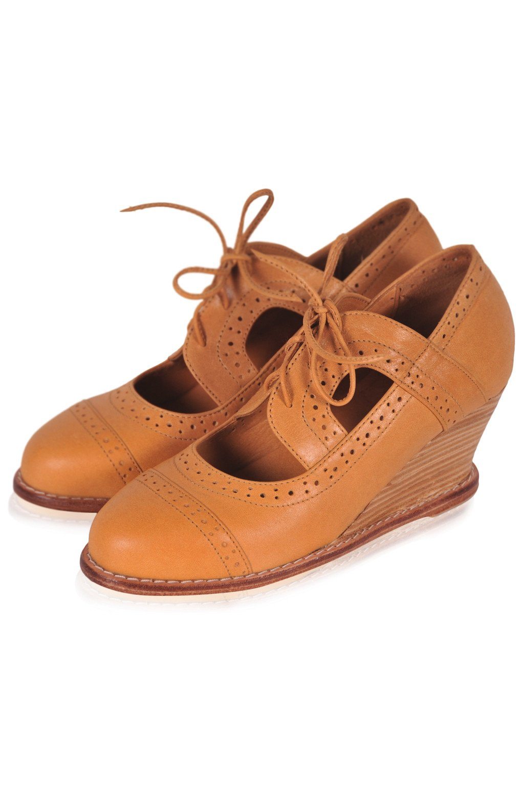 Stockholm Oxford Wedge Booties | Bali ELF