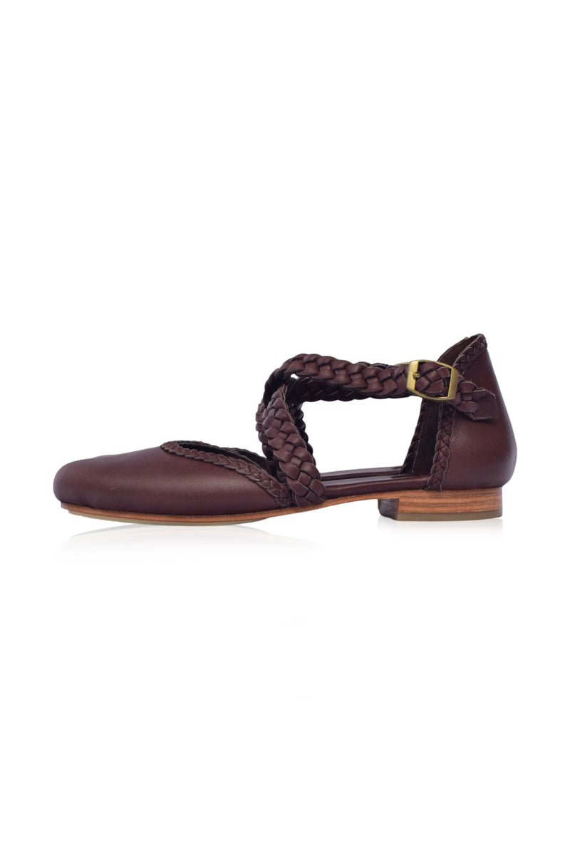 Tallulah Braided Leather Flats