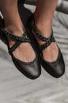 Tallulah Braided Leather Flats