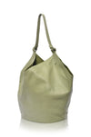 Tulip Medium Leather Tote Bag