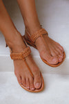 Venetian T-strap Leather Sandals