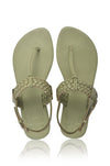 Venetian T-strap Leather Sandals