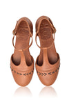 Wonderland T-strap Leather Flats